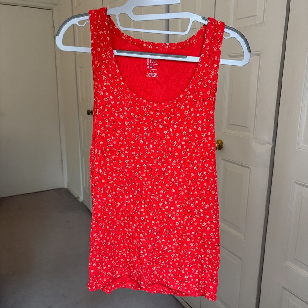 Aerie Real Soft Floral Tank Top
